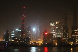 The amazing view of Shanghai by night!